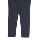 CHICOREE Womens Cotton Blend Navy Slim Cargo Trousers W33 L30 Casual Utility