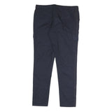 CHICOREE Womens Cotton Blend Navy Slim Cargo Trousers W33 L30 Casual Utility