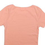 LEVI'S Womens Pink Graphic T-Shirt S Short Sleeve Scoop Neck Cotton Casual