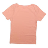 LEVI'S Womens Pink Graphic T-Shirt S Short Sleeve Scoop Neck Cotton Casual