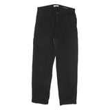 CARHARTT Womens Cotton Blend Black Regular Straight Trousers W30 L29 Workwear