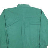 CHAPS Mens Green Cotton Shirt L Button Down Pocket Classic Fit Comfortable