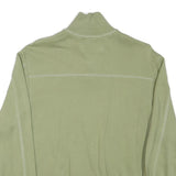 CALVIN KLEIN JEANS Mens Green Half Zip XS Cotton Blend Sweatshirt