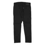 LEVI'S Mens Black Slim Skinny Denim W32 L29 Cotton Blend Zip Casual Jeans