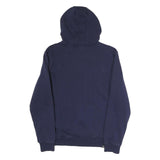 PUMA Mens Blue Hoodie S Cotton Blend Pullover Drawstring Hood Casual Sports