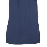 ZARA Womens Blue Polyester Blend Day Jersey Dress Short Sleeve S Stylish Casual