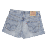 LEVI'S Womens Denim Blue Casual Cut-Off Shorts M W30 Classic Fit
