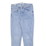 LEVI'S 721 Womens Jeans Blue Slim Skinny Denim Light W30 L27 Zip Cotton Blend
