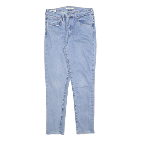 LEVI'S 721 Womens Jeans Blue Slim Skinny Denim Light W30 L27 Zip Cotton Blend