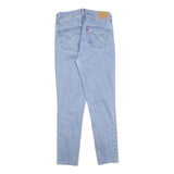 LEVI'S 721 Womens Jeans Blue Slim Skinny Denim Light W30 L27 Zip Cotton Blend