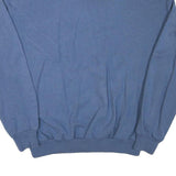 Mens Blue & Navy Pattern Cotton Blend Jacket L Zip Casual Retro Style