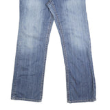 STEVEN7 Womens Regular Fit Straight Blue Denim Medium W36 L32 Jeans Zip Closure