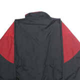 JC PENNEY Mens Black & Red Nylon Zip Jacket XL Sports Lightweight Windbreaker
