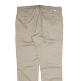 LEVI'S Mens Regular Beige Cotton Zip Trousers W38 L32 Casual Classic Style