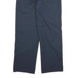 DICKIES Mens Cotton Blend Navy Regular Straight Trousers W34 L32 Workwear