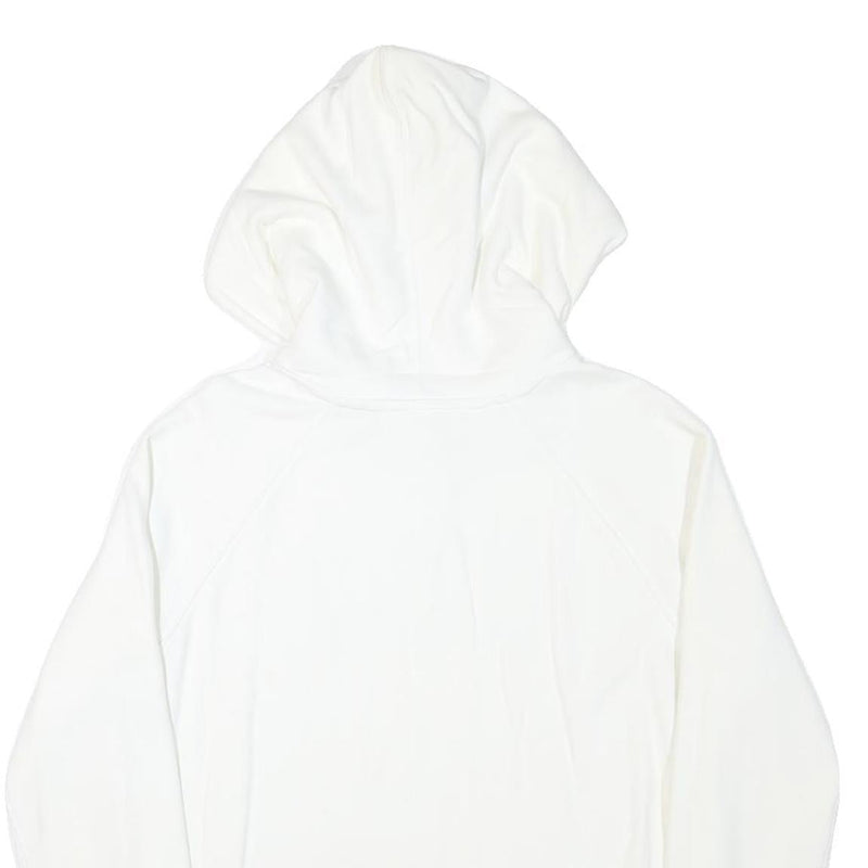 LEVI'S Mens White Pullover Hoodie S Cotton Blend Logo Sweatshirt