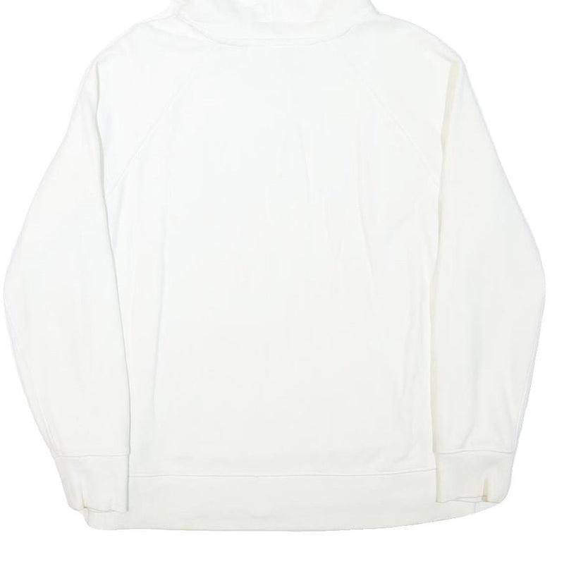 LEVI'S Mens White Pullover Hoodie S Cotton Blend Logo Sweatshirt