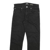 7 FOR ALL MANKIND Womens Slim Black Slimmy Denim Good W28 L28 Zip Cotton Blend