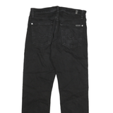 7 FOR ALL MANKIND Womens Slim Black Slimmy Denim Good W28 L28 Zip Cotton Blend