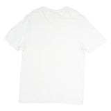 NAUTICA Womens White L Cotton Plain T-Shirt Short Sleeve Scoop Neck Casual