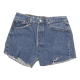 LEVI'S Womens Denim Blue Cut-Off Shorts M W29 Casual Summer Style