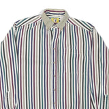 DUCK HEAD Mens Striped Shirt M Button-Down Collar Cotton Blend Classic Fit