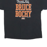 GILDAN Mens Black Thank You Bruce Bochy Graphic T-Shirt XL Crew Neck Short