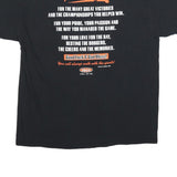 GILDAN Mens Black Thank You Bruce Bochy Graphic T-Shirt XL Crew Neck Short