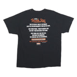 GILDAN Mens Black Thank You Bruce Bochy Graphic T-Shirt XL Crew Neck Short
