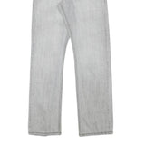 LEVI'S Mens Slim Light Grey Denim Slim Straight Zip W29 L28 Casual Jeans