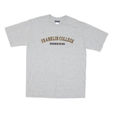 JANSPORT Mens Grey Franklin College Alumni Graphic T-Shirt L Short Sleeve Crew