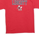 CHAMPION Mens Red Liberty Graphic T-Shirt L Short Sleeve Crew Neck