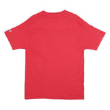 CHAMPION Mens Red Liberty Graphic T-Shirt L Short Sleeve Crew Neck
