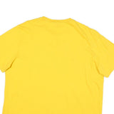 PUMA Mens Yellow Cotton Blend XL T-Shirt Short Sleeve Crew Neck Logo Print