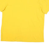 PUMA Mens Yellow Cotton Blend XL T-Shirt Short Sleeve Crew Neck Logo Print