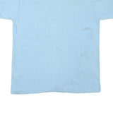 Mens Light Blue Cotton Blend Graphic T-Shirt M Short Sleeve Crew Neck Casual