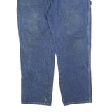 DICKIES Mens Relaxed Blue Denim Jeans W42 L32 Workwear Pockets Zip Closure