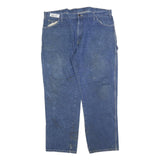 DICKIES Mens Relaxed Blue Denim Jeans W42 L32 Workwear Pockets Zip Closure