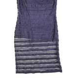 PHASE EIGHT Womens Blue Sheath Woven Striped Sleeveless Knee Length UK 14 Dress