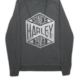HARLEY DAVIDSON Womens Black Pullover Hoodie L Since 1903 Cotton Casual