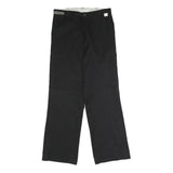 DICKIES Mens Black Regular Cargo Trousers W32 L32 Workwear Zip Closure