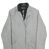 BIAGGINI Womens Grey Jacket XL Polyester Blend Classic Zip Plain Lightweight