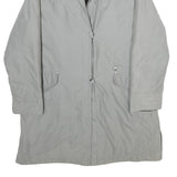 BIAGGINI Womens Grey Jacket XL Polyester Blend Classic Zip Plain Lightweight