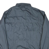 THE NORTH FACE Mens Grey Button Jacket L Polyester Blend Plain Outdoor