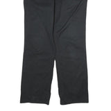 TOMMY HILFIGER Mens Cotton Black Regular Straight Trousers W34 L32 Zip Closure