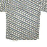 PIERRE CARDIN Mens Blue Green Brown Check Shirt M Cotton Blend Casual