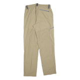 PATAGONIA Mens Polyester Beige Regular Fit Trousers W30 L30 Outdoor Zip Pocket