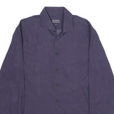 TOMMY HILFIGER Mens Blue Pattern Shirt M Cotton Blend Long Sleeve Button Down