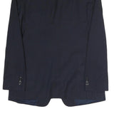 TOMMY HILFIGER Mens Navy Blue Classic Jacket M Cotton Blend Button Closure Plain