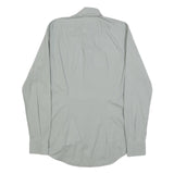 CALVIN KLEIN Mens Grey Shirt XS Classic Cotton Blend Long Sleeve Casual